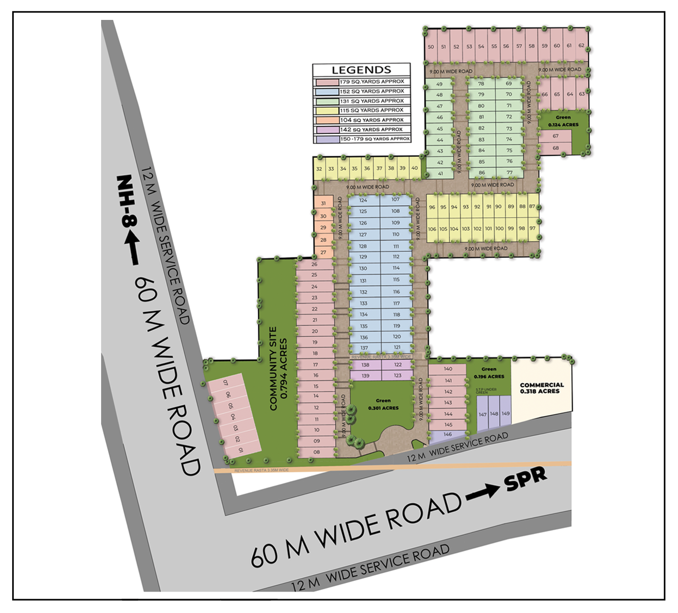 site plan for MAPSKO ASPR HILLS Plots SECTOR 78 Gurgaon